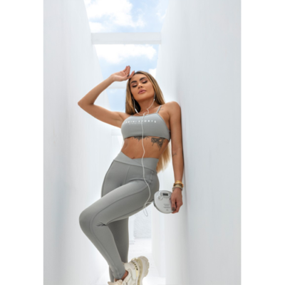 Gray Heaven Leggings with Silk on the waistband 4