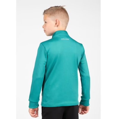 Vernon Kids Track Jacket - Teal Green 2