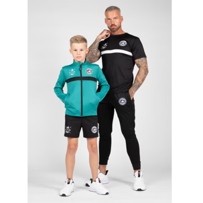 Vernon Kids Track Jacket - Teal Green 4