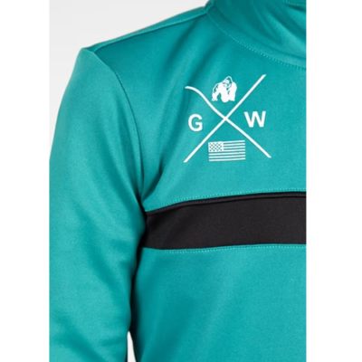 Vernon Kids Track Jacket - Teal Green 5