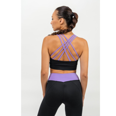 HIGH-IMPACT PADDED SPORTS BRA SIGNATURE LILA 2
