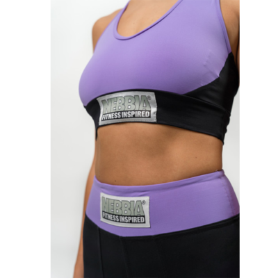 HIGH-IMPACT PADDED SPORTS BRA SIGNATURE LILA 3