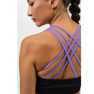 HIGH-IMPACT PADDED SPORTS BRA SIGNATURE LILA 4