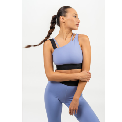 LIGHT-SUPPORT ASSYMETRICAL SPORTS BRA ELITE L.PURPLE 1