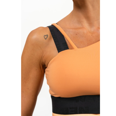 LIGHT-SUPPORT ASSYMETRICAL SPORTS BRA ELITE ORANGE 6