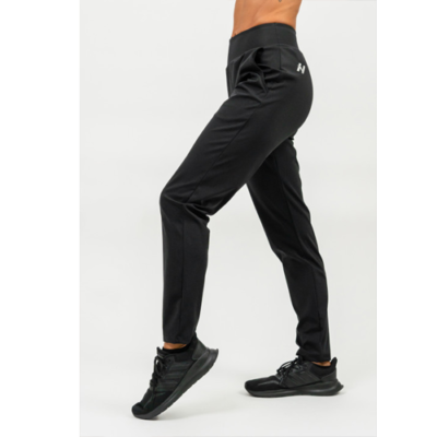 SHINY SLIM FIT LEGGINGS PANTS SLEEK BLACK 1
