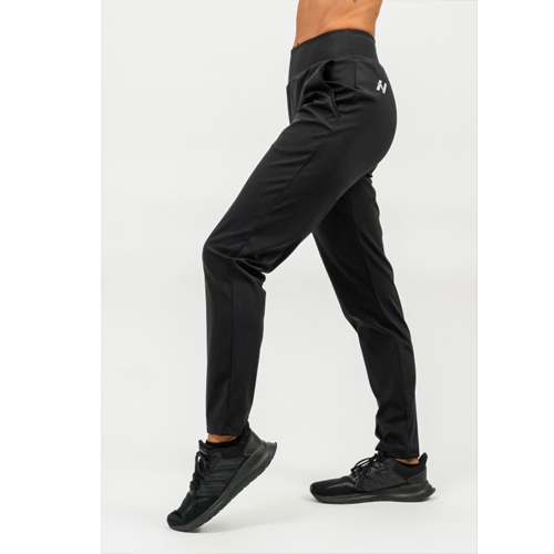 SHINY SLIM FIT LEGGINGS PANTS SLEEK BLACK 1