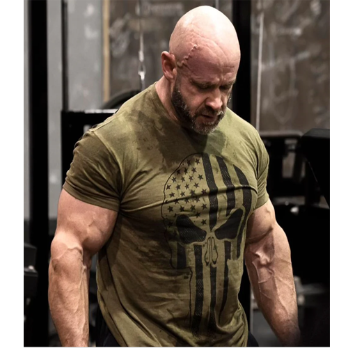 Skull Standard Tee army green melange 1
