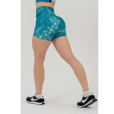 HIGH WAISTED LEGGINGS SHORTS 5″ HAMMIES GREEN 2