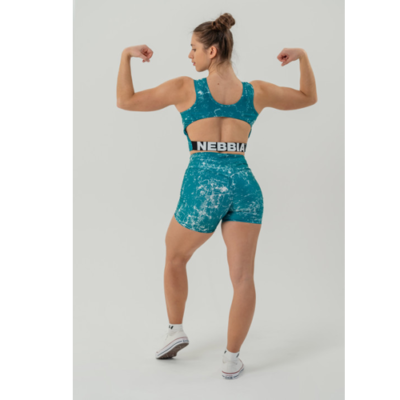 HIGH WAISTED LEGGINGS SHORTS 5″ HAMMIES GREEN 6