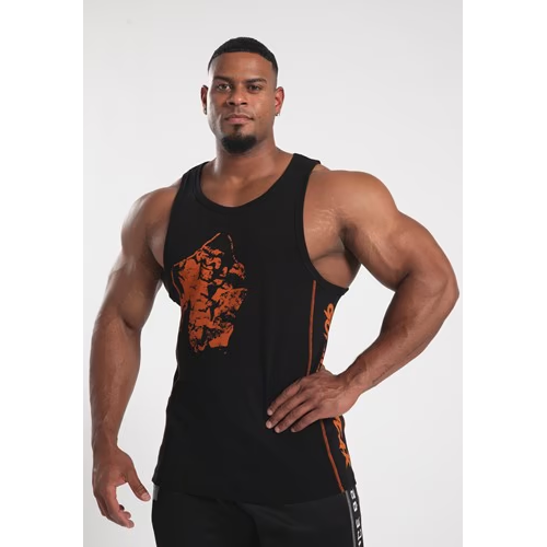 MONTEREY TANK TOP BLACK ORANGE 1