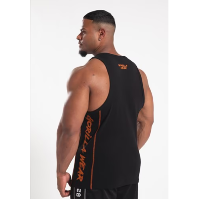 MONTEREY TANK TOP BLACK ORANGE 2