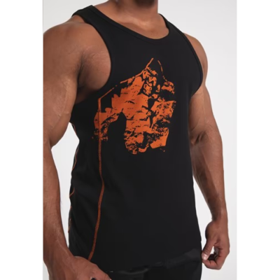 MONTEREY TANK TOP BLACK ORANGE 4