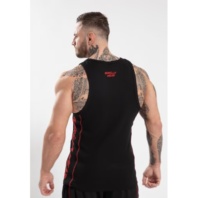 MONTEREY TANK TOP BLACK RED 2