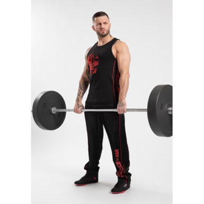 MONTEREY TANK TOP BLACK RED 3