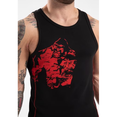 MONTEREY TANK TOP BLACK RED 4