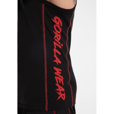 MONTEREY TANK TOP BLACK RED 5