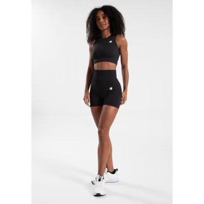 OLIVIA SEAMLESS CROP TOP BLACK 3