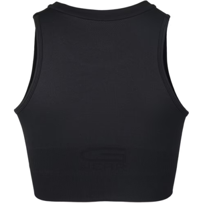 OLIVIA SEAMLESS CROP TOP BLACK 6