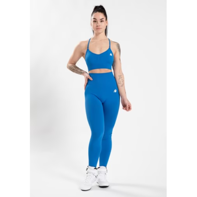 OLIVIA SEAMLESS SPORTS BRA BLUE 3