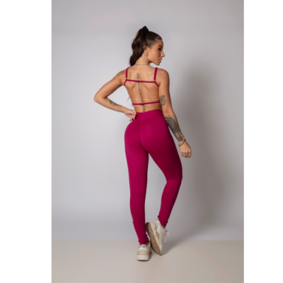 Raspberry Strong Legging with Silk 4