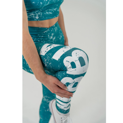 WORKOUT LEGGINGS ROUGH GIRL GREEN 7