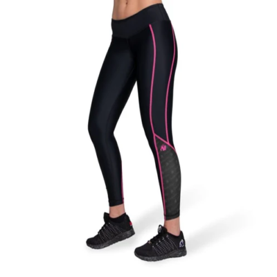 Carlin Compression Tights - Black-Pink 1