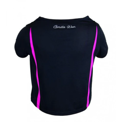 Columbia Crop Top - Black-Pink 2