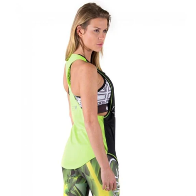 Florida Stringer Tank Top - Black-Neon Lime 4