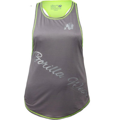 Florida Stringer Tank Top - Grey-Neon Lime 1