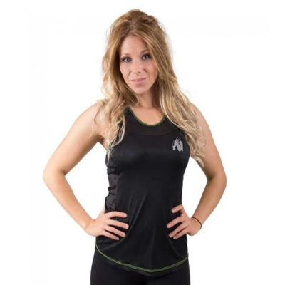 Marianna Tank Top - Black-Neon Lime 3