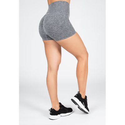 Quincy Seamless Shorts - Gray Melange 2