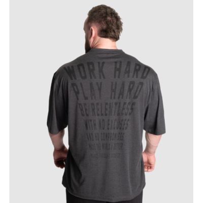 Archer Iron Tee Dark Grey Mel 2