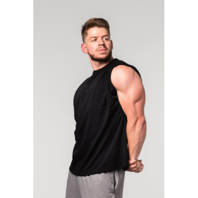 OVERSIZED HEAVYWEIGHT COTTON T-SHIRT NO SHORTCUTS BLACK 1