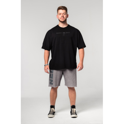 OVERSIZED HEAVYWEIGHT COTTON T-SHIRT NO SHORTCUTS BLACK 3
