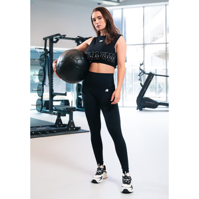 Albion Oversized Crop Top - Black 3