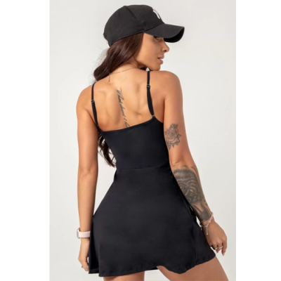 Black Follow the Sun Dress with Shorts 3