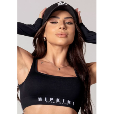 Black Seamless Athleisure Top 1
