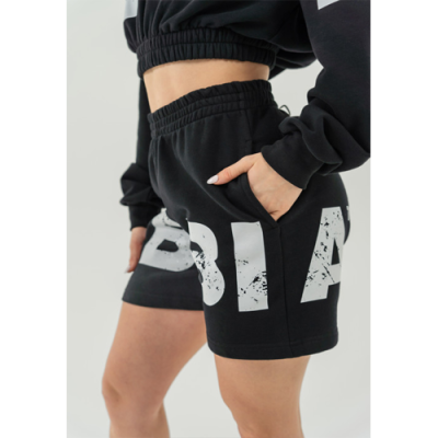 Cotton gym shorts 6″ MUSCLE MOMMY BLACK 1