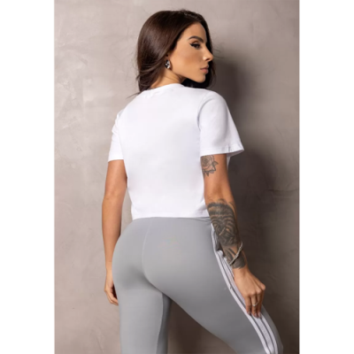 Elevate White Cropped Shirt with Silk 2