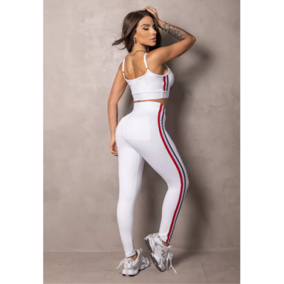 Elevate White Leggings with Pockets 3