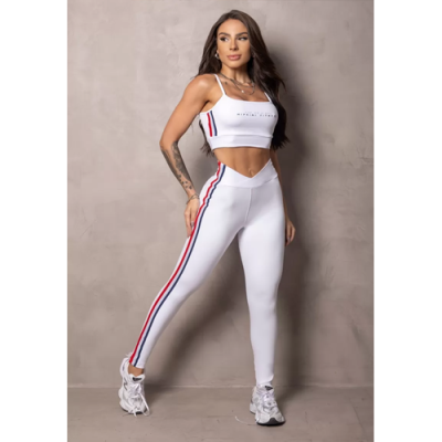 Elevate White Leggings with Pockets 5