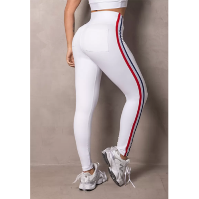 Elevate White Leggings with Pockets 6