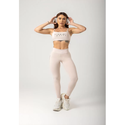 Era Cream Gym Legging with Silk on the side 8