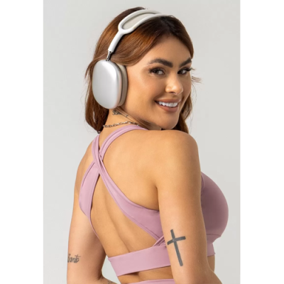 Era Rose Gold Cross Strap Gym Top 2