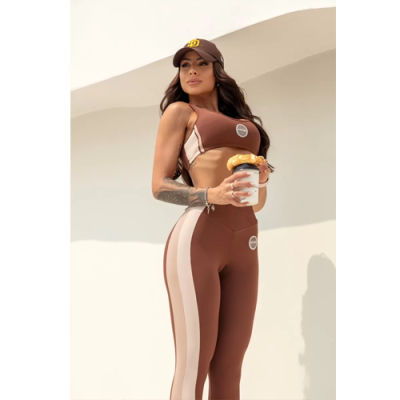 Follow the Sun Chocolate Top Double Cross Straps 4