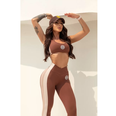 Follow the Sun Chocolate Top Double Cross Straps 6