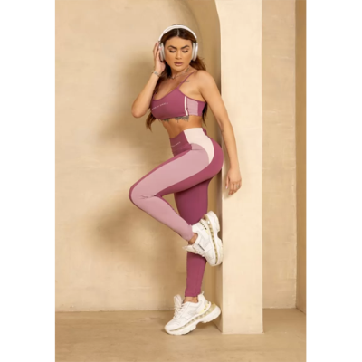 Gym Era Leggings Burnt Pink with Silk 12