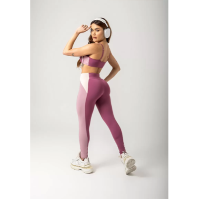 Gym Era Leggings Burnt Pink with Silk 3