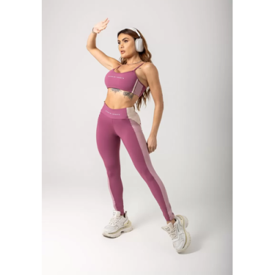 Gym Era Leggings Burnt Pink with Silk 4